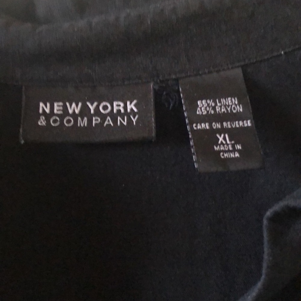 Black Linen Shirt - Picture 2 of 5